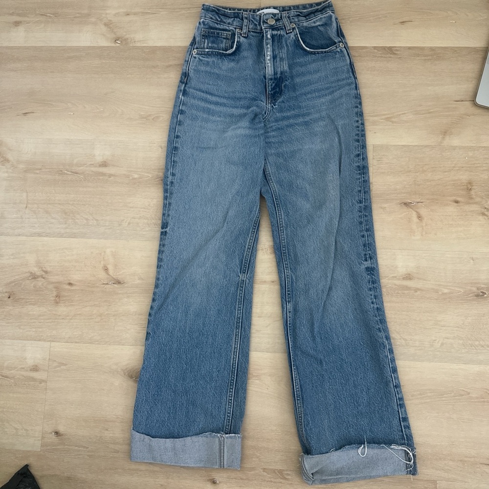 Zara High-Waisted Wide Leg Jean